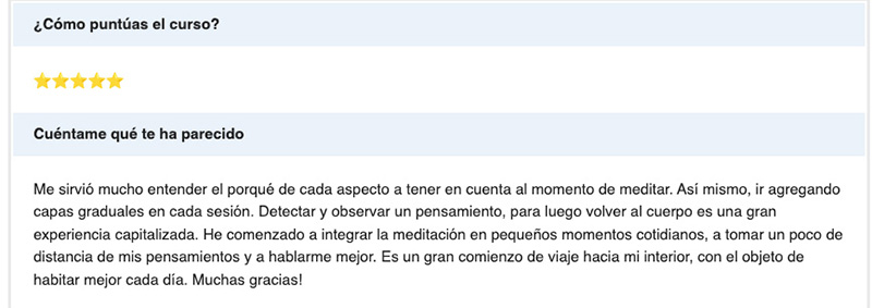 Reseña de Julio sobre el curso